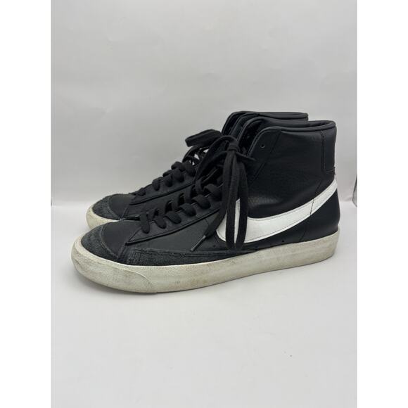 Nike Blazer Mid ‘77 Vintage Black Leather Sneakers Men Size 11 main image 7